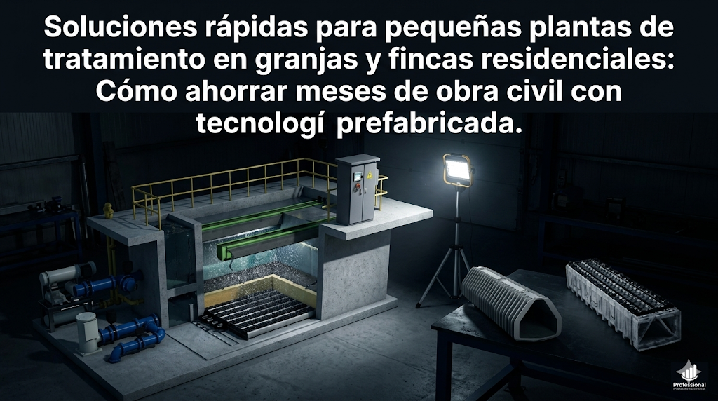 Soluciones rápidas para pequeñas plantas de tratamiento en granjas y fincas residenciales: Cómo ahorrar meses de obra civil con tecnología prefabricada