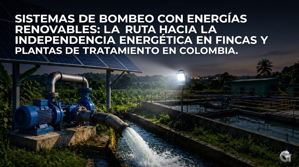 Sistemas de bombeo con energías renovables: La ruta hacia la independencia energética en fincas y plantas de tratamiento en Colombia